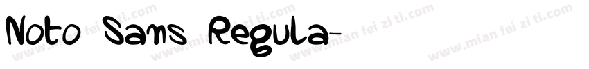 Noto Sans Regula字体转换